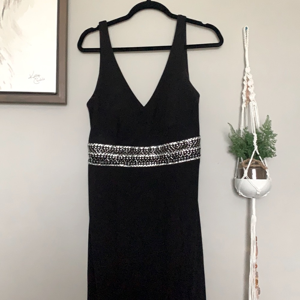 Black Prom Dress with slit